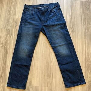 Levi's Men's Jeans 569 36x32 Straight Loose Fit Baggy Y2K Dark Wash Blue Denim